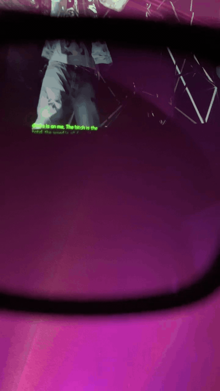 Realtime AR glass karaoke captured from smart glasses